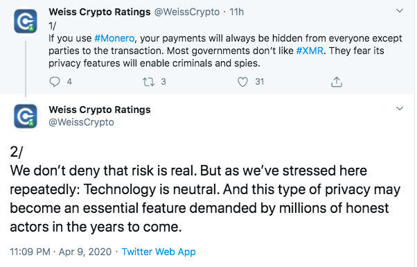 Weiss Ratings Crypto Twitter / Weiss Rolls Out First Ever ...