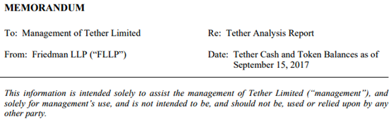 Tether（USDT）的是是非非