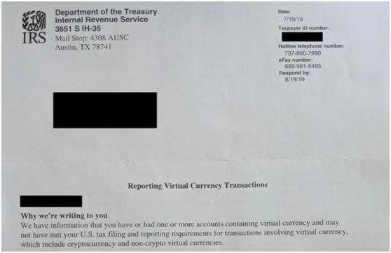 比特币税来了：10,000 封税务警告信正在路上